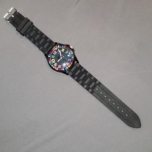Black and Rainbow watch